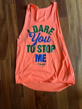 Zumba Fitness Neon Orange WEAR Tagged Tee